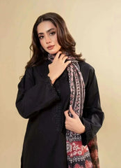 3 PC EMBROIDERED DHANAK SUIT PQ-782