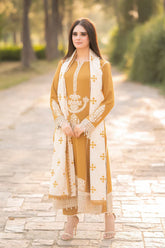 Libass 3PC DHANAK EMBROIDERED SUIT PQ-30
