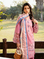 3 PC EMBROIDERED DHANAK DRESS PQ-777