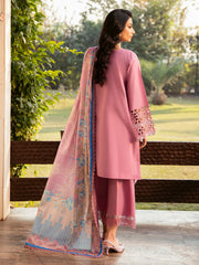 3 PC EMBROIDERED DHANAK DRESS PQ-777