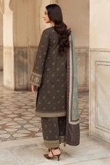 Hussain Rehar 3PC DHANAK EMBROIDERED DRESS PQ-733
