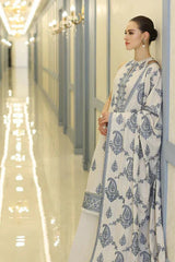 DHANAK 3PC EMROIDED DRESS PQ-745