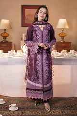 Qalamkar 3PC DHANAK EMBROIDERED SUIT PQ-709