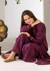 3PC DHANAK EMBROIDERED DRESS PQ-728