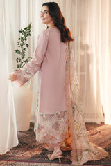 QALAMKAR 3PC DHANAK EMBROIDERED DRESS PQ-731