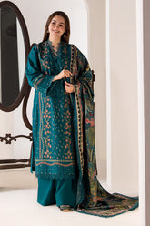 DHANAK 3PC EMBROIDED DRESS PQ-703