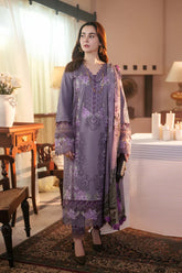 3PC EMBROIDERED DHANAK SUIT PQ-822