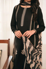 3 PC EMBROIDERED DHANAK PQ-774