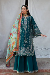 DHANAK 3PC EMBROIDERED DRESS PQ-720