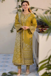 3PC EMBROIDERED DHANAK DRESS PQ-771