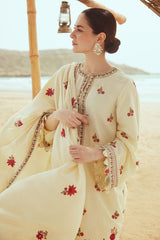 CROSS STICH - Embroidered Lawn 3-Piece Suit - PQ-809