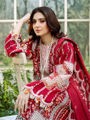 BIN ILYAS Premium Lawn Unstitched 3Pc Suit - PQ-817