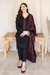 3PC DHANAK EMBROIDERED PQ-376