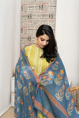3PC DHANAK EMBROIDERED PQ-110