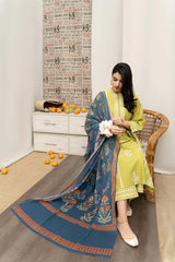3PC DHANAK EMBROIDERED PQ-110