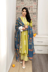 3PC DHANAK EMBROIDERED PQ-110