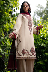 DHANAK 3PC EMBROIDERED DRESS PQ-753