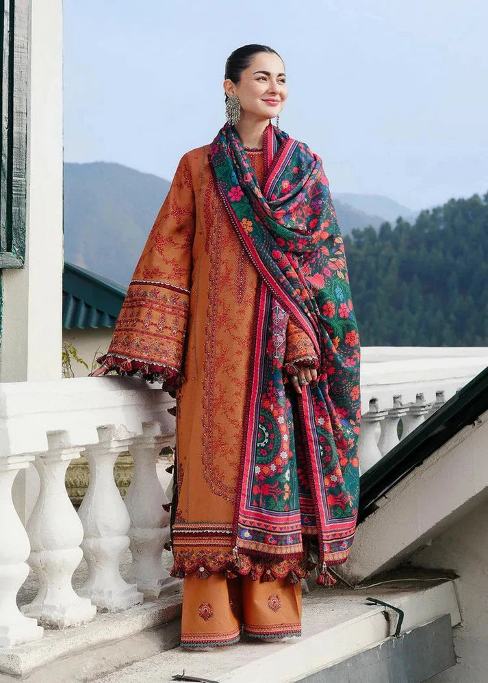 DHANAK 3PC EMBROIDERED DRESS PQ-721
