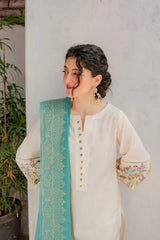 3 PIECE-EMBROIDERED DHANAK SUIT PQ-792
