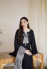 3 PC EMBROIDERED DHANAK SUIT PQ-784