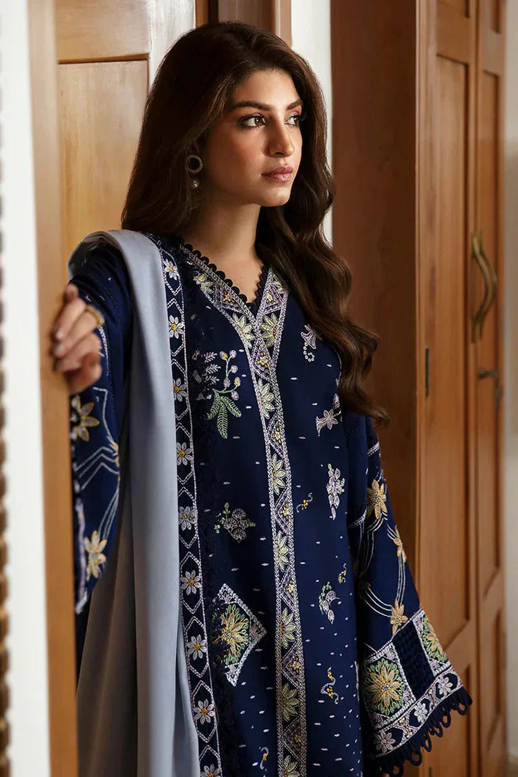 ZIRA REPUBLIC 3PC DHANAK EMBROIDERED DRESS PQ-713