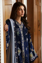 ZIRA REPUBLIC 3PC DHANAK EMBROIDERED DRESS PQ-713