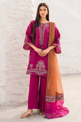 DHANAK 3PC EMBROIDERED DRESS PQ-766