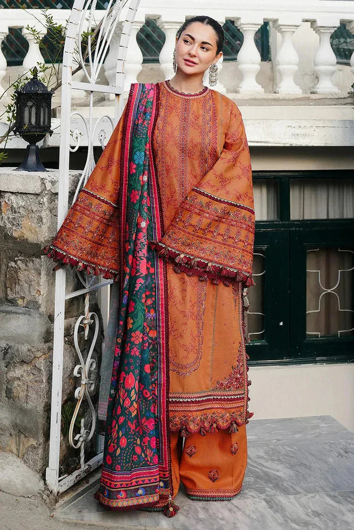DHANAK 3PC EMBROIDERED DRESS PQ-721
