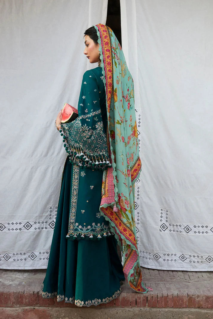 DHANAK 3PC EMBROIDERED DRESS PQ-720