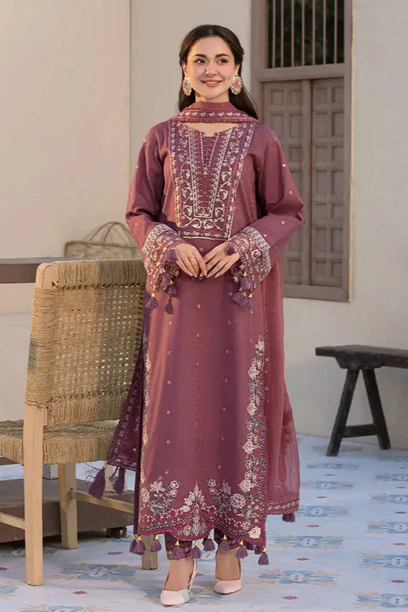 DHANAK 3PC EMBROIDED DRESS PQ-748