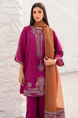 DHANAK 3PC EMBROIDERED DRESS PQ-766
