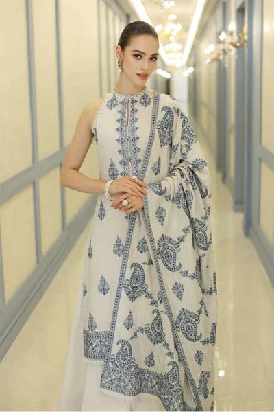 DHANAK 3PC EMROIDED DRESS PQ-745