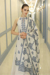 DHANAK 3PC EMROIDED DRESS PQ-745