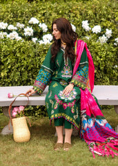 3PC DHANAK EMBROIDERED DRESS PQ-729