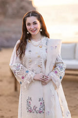 3PC EMBROIDERED DHANAK DRESS PQ-315