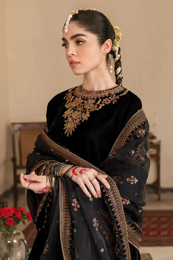 VELVAT 3PC EMBORIDED DRESS PQ-718