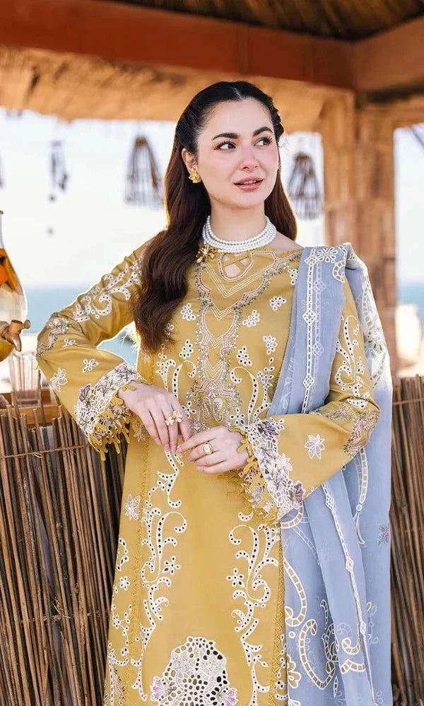 DHANAK 3PC EMBROIDED DRESS PQ-706