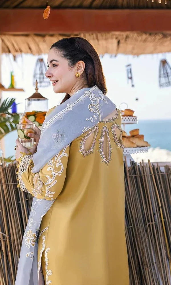 DHANAK 3PC EMBROIDED DRESS PQ-706