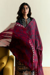 DHANAK 3PC EMBROIDERED DRESS PQ-722