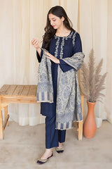 3PC DHANAK EMBROIDERED PQ-373