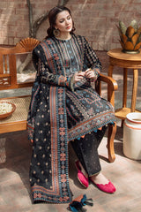 DHANAK 3PC EMROIDED DRESS PQ-750