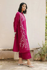 ZARA SHAHAJAHAN 3PC DHANAK EMBROIDERED DRESS PQ-712