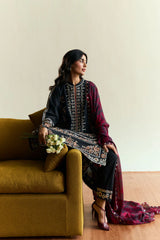 DHANAK 3PC EMBROIDERED DRESS PQ-722