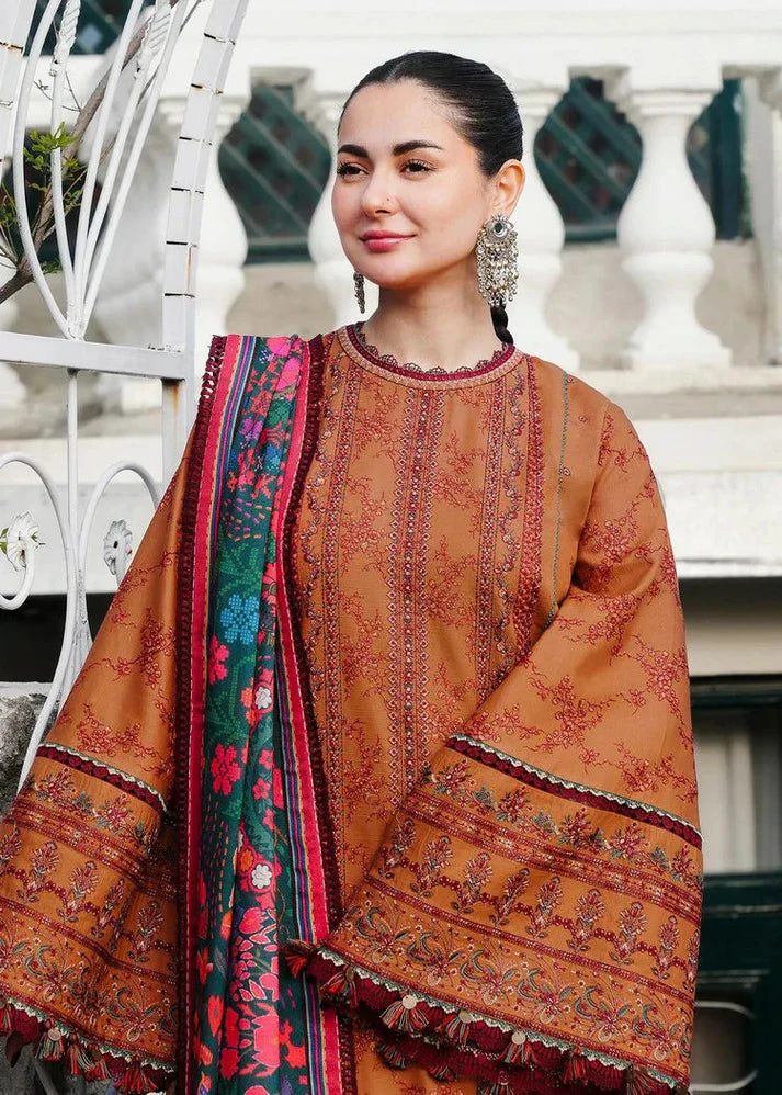 DHANAK 3PC EMBROIDERED DRESS PQ-721