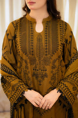 DHANAK 3PC EMBROIDERED DRESS PQ-752