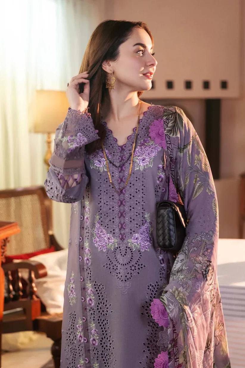 3PC EMBROIDERED DHANAK SUIT PQ-760