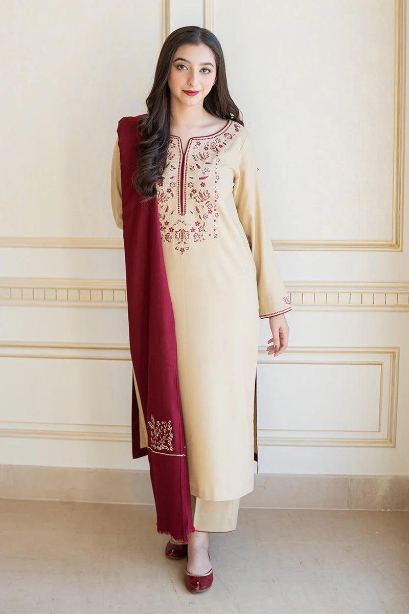 3PC DHANAK EMBROIDERED PQ-72