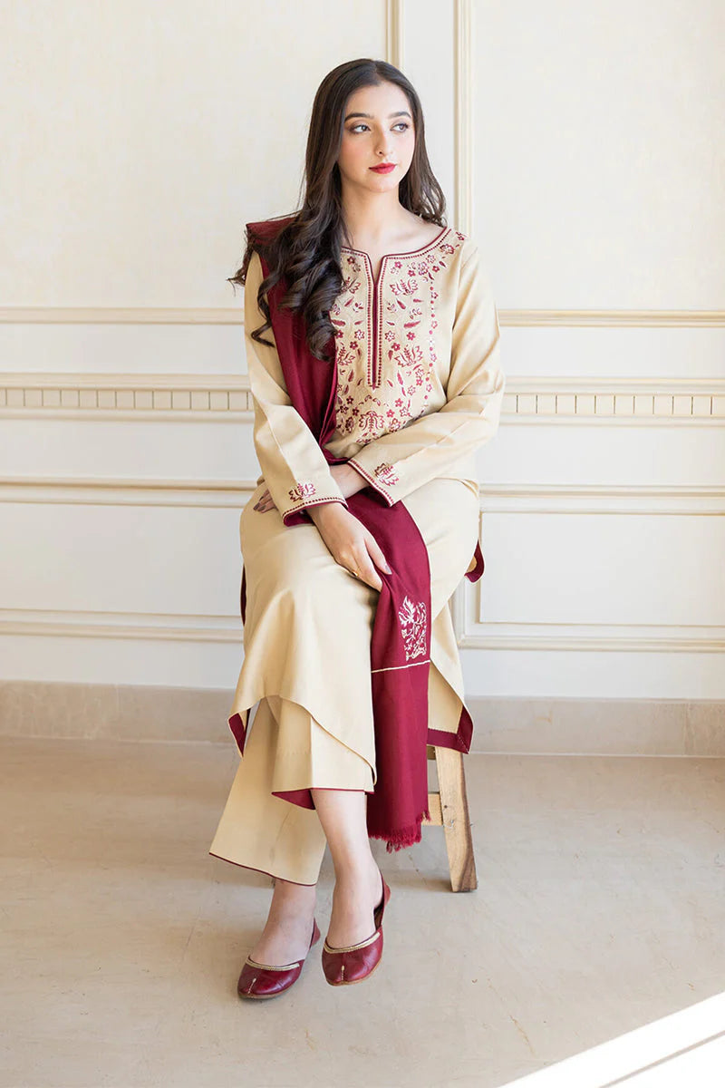 3PC DHANAK EMBROIDERED PQ-72