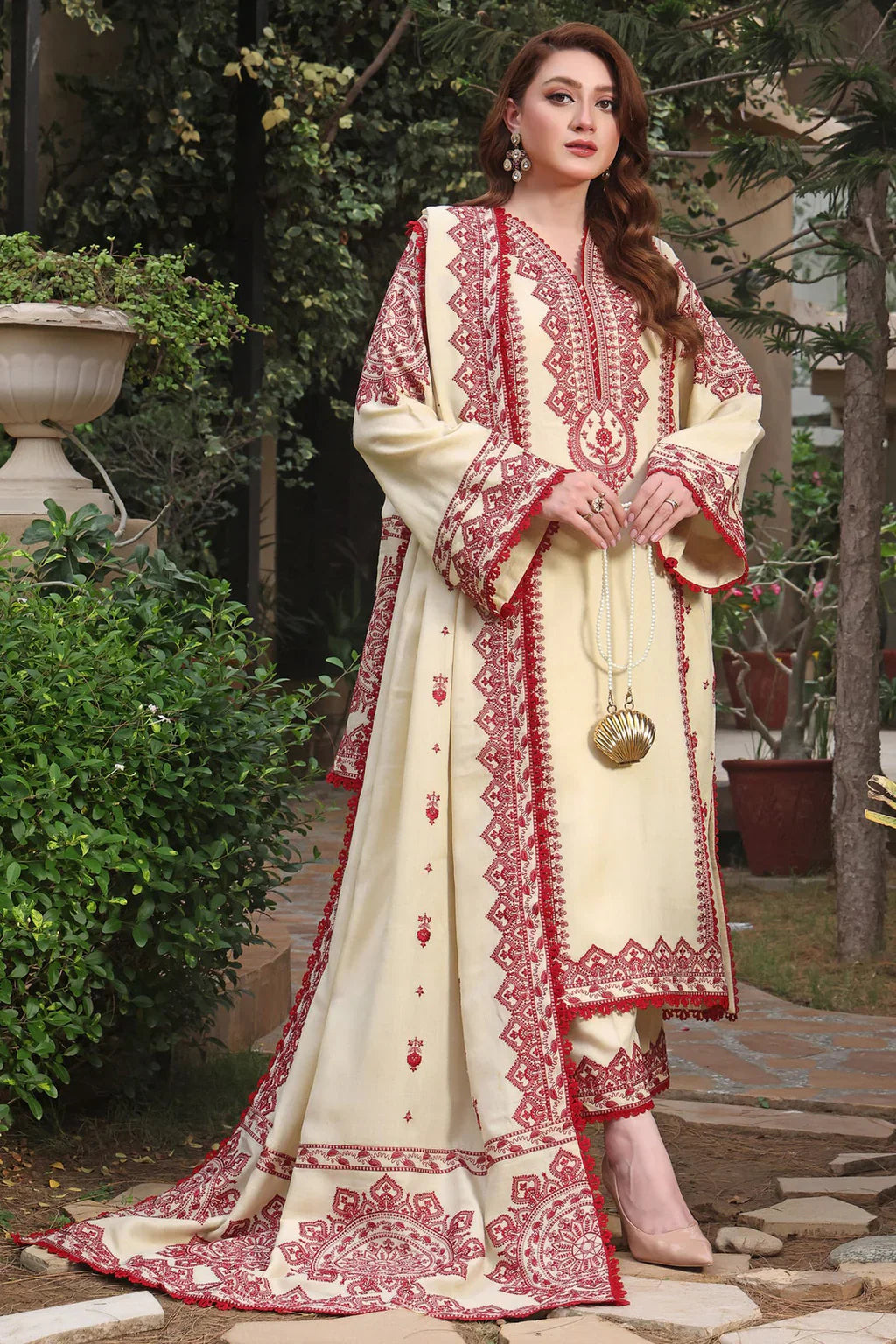 PAREESHAY 3PC DHANAK DRESS PQ-751