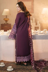 Qalamkar 3PC DHANAK EMBROIDERED SUIT PQ-709